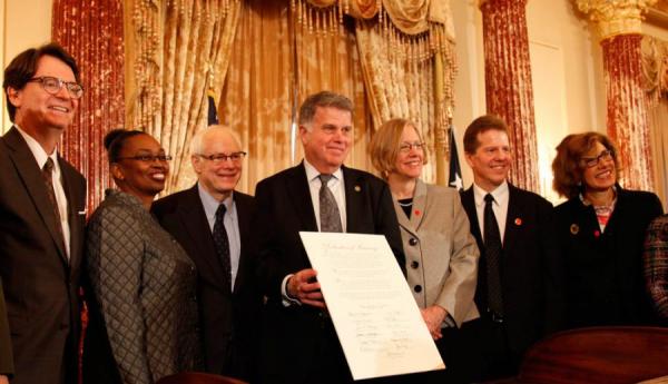 "Declaration of Learning" signing ceremony at State Department