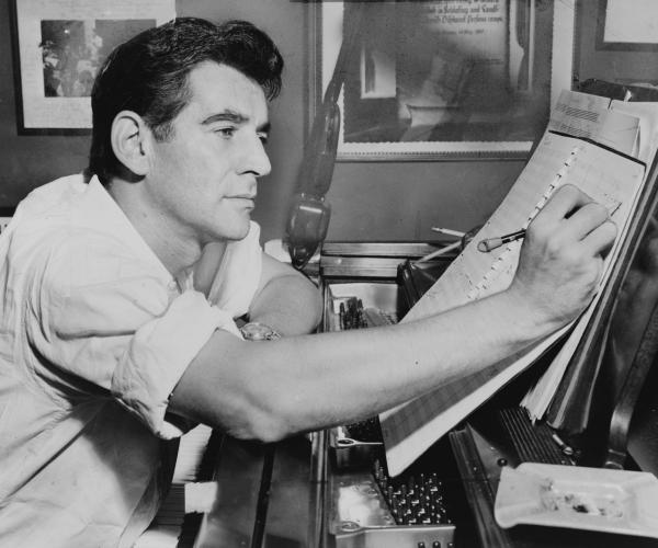 Leonard Bernstein in 1955.