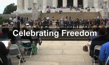 Celebrating Freedom at the Lincoln Memorial