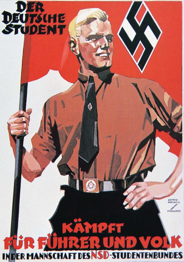 Nazi propaganda poster 