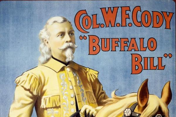 Col. Wm. F Cody, Buffalo Bill, poster, 1908
