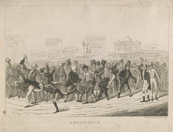 A foot-race: A figurative portrayal of the presidential race of 1824