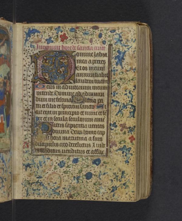 This image, from Lewis E 105 Book of Hours, Use of Rome, resides in the collection of the Free Library of Philadelphia.