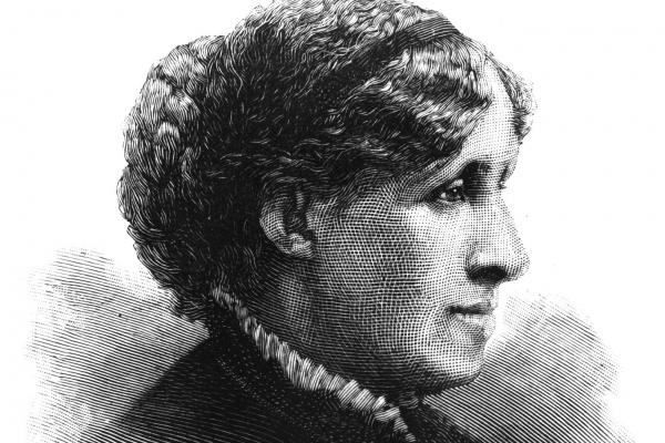 Louisa May Alcott, engraving from Harper's Weekly.