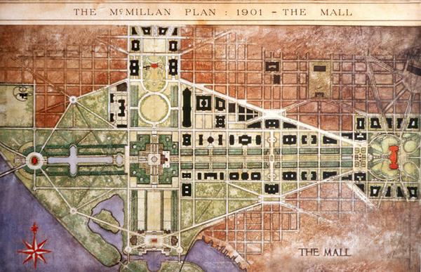 McMillan plan for the National Mall, 1901 