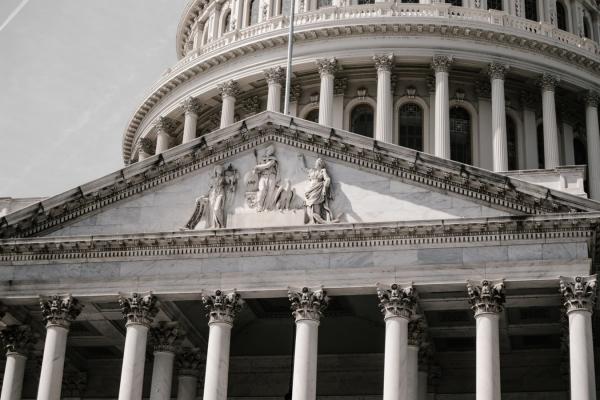 US Capitol facade detail 