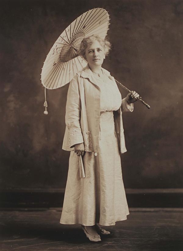 A full-length studio portrait of Gardener looking especially elegant and worldly