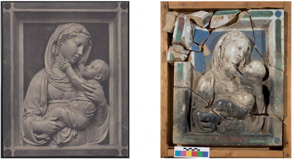 Archival image of the Friedrichsein Madonna