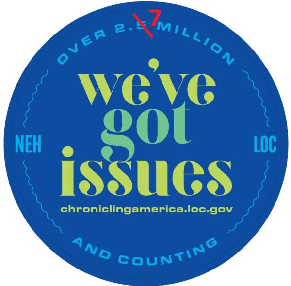 “We’ve Got Issues” sticker designed by NEH in 2021.