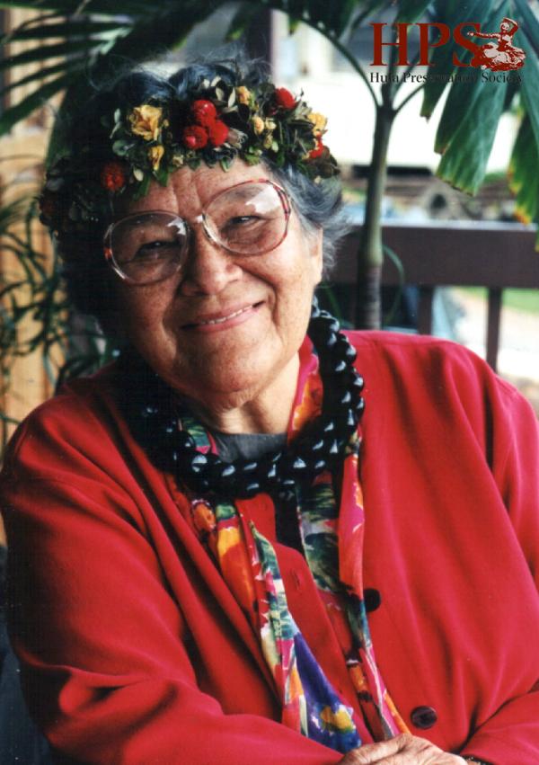 Hula Preservation Society cofounder, Nona Kapuailohia Desha Beamer (1923-2008).