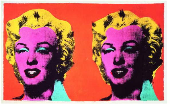 Two Marilyns, 1962, by Andy Warhol