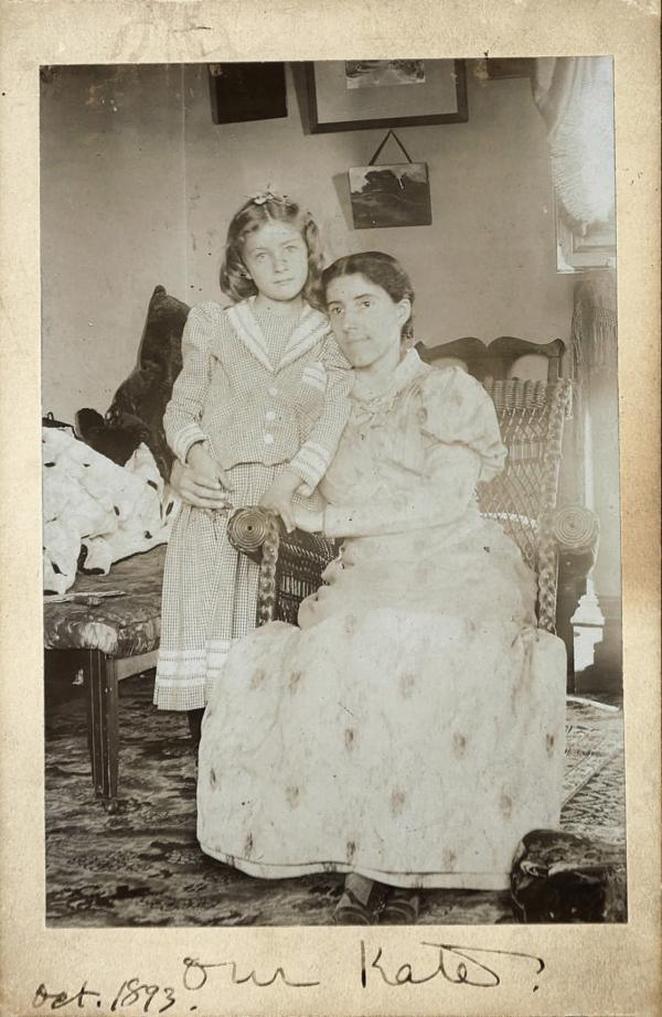 Charles Perkins Gilman with daughter Katharine.