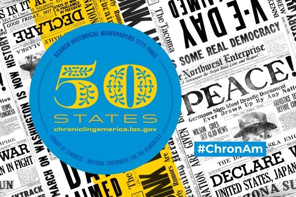 NEH graphic Chronicling America 50 states