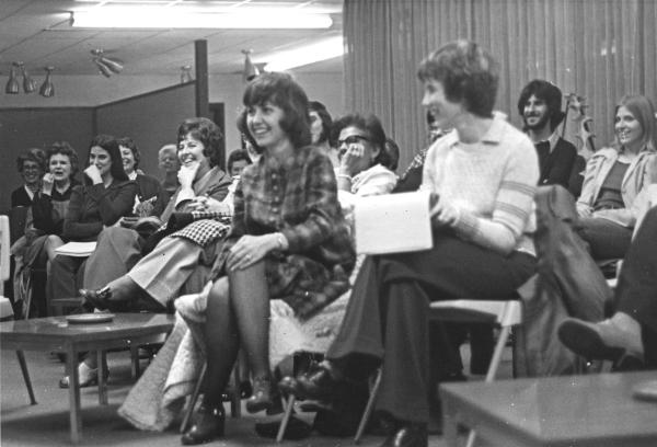Participants in the 1975 grant project, “The Changing Social Role of Women,” in Garden City, Kansas.