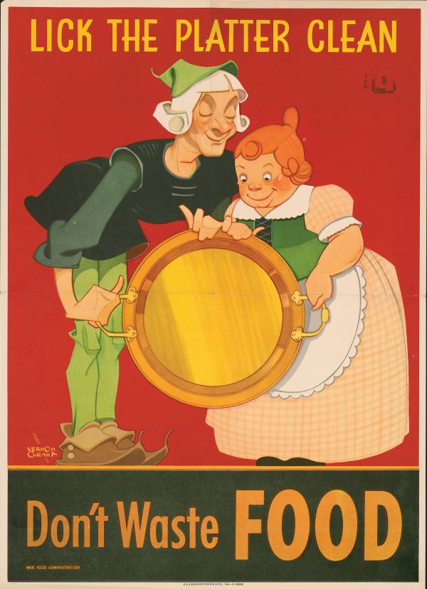 Don't waste food poster