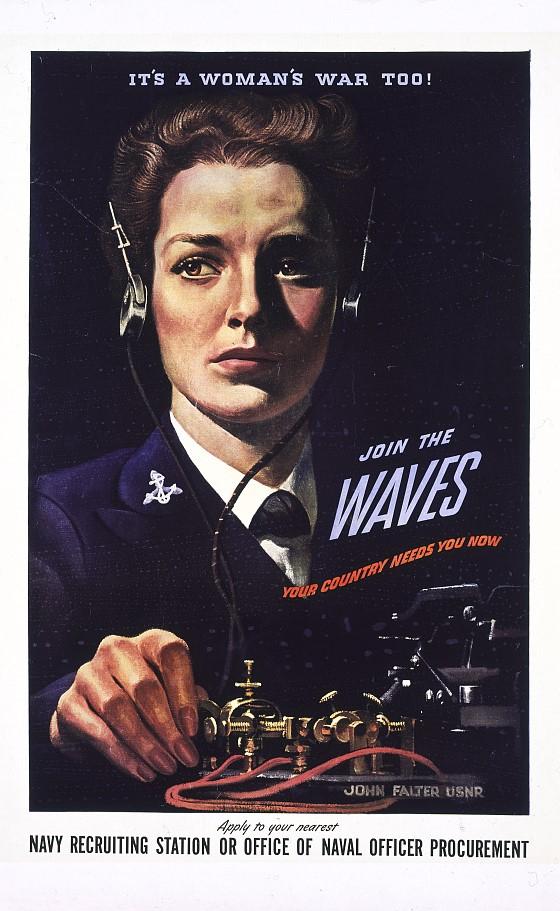 Join the WAVES.  Created by John Falter, USNR.   