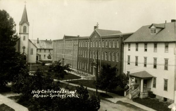historic photo of Holy Childhood School in Harbor Springs, Michigan