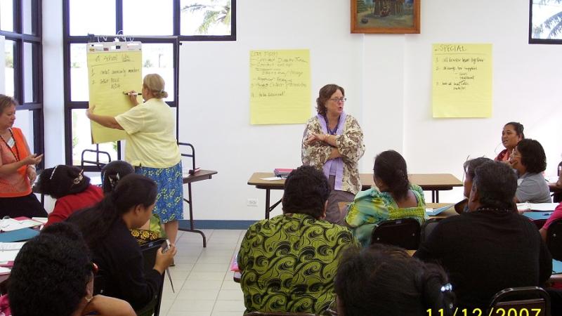 Workshop with participants and leaders