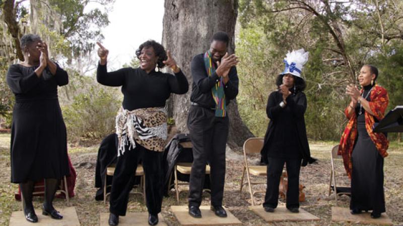 Photograph of the Magnolia Singers, a Gullah musical group