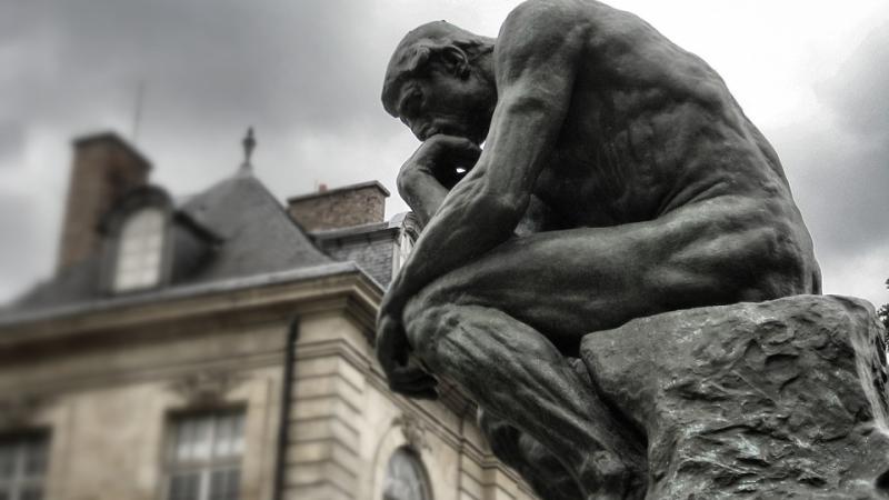 Rodin's "The Thinker" sculpture