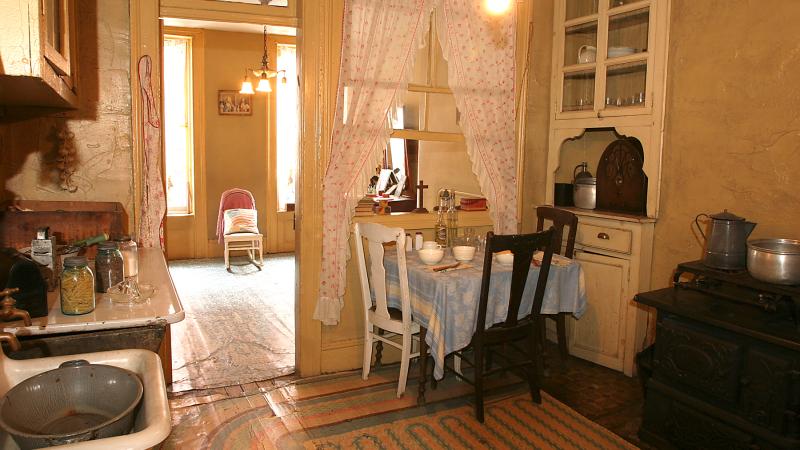 photograph of a kitchen in an apartment