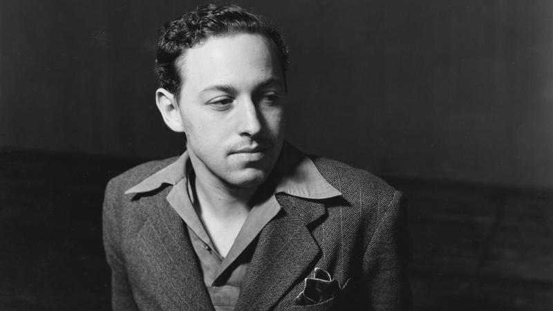 black and white photo of Tennessee Williams