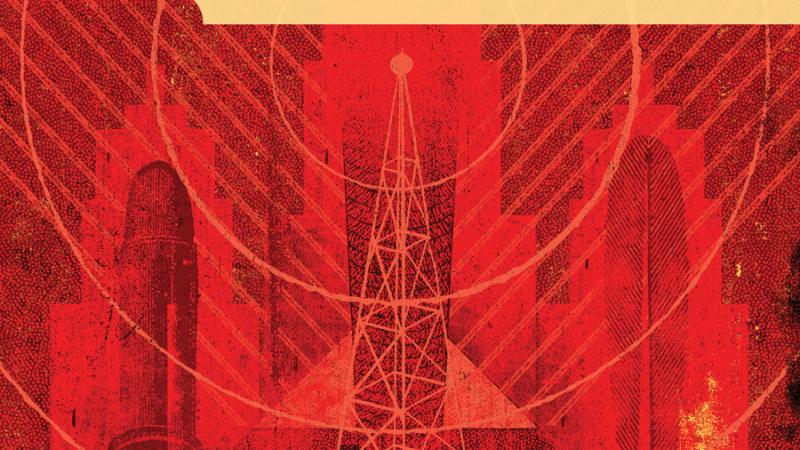 Red book cover for the book, "The Stridentist Movement in Mexico."