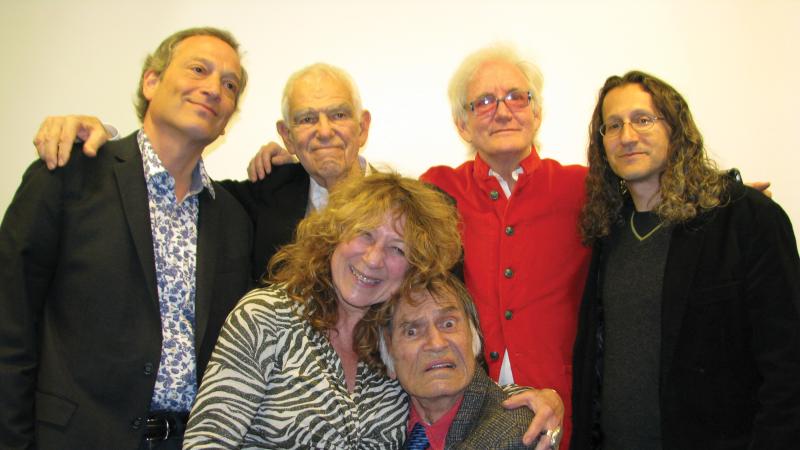 Drew Friedman, Bill Persky, Anelle Miller, Larry Storch, Tom Leopold, and Edward Portnoy.