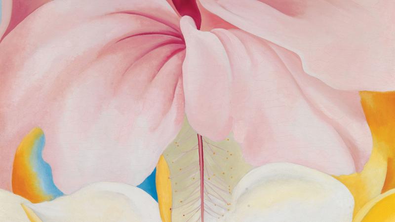 Hibiscus with Plumeria, 1939, by Georgia O'Keeffe