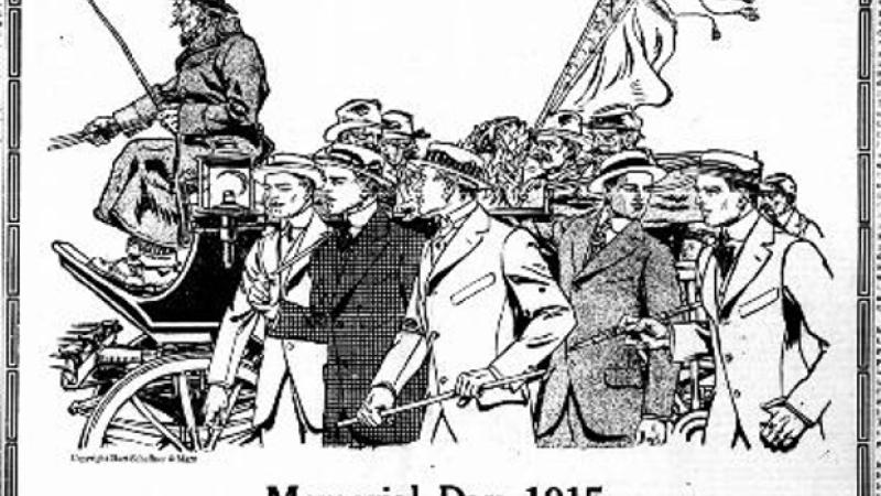 Newspaper announcing Memorial Day 1915