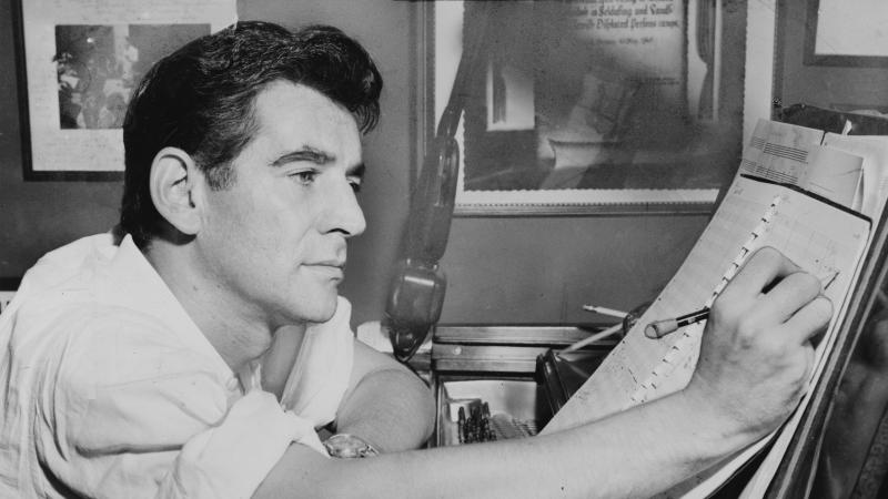 Leonard Bernstein in 1955.