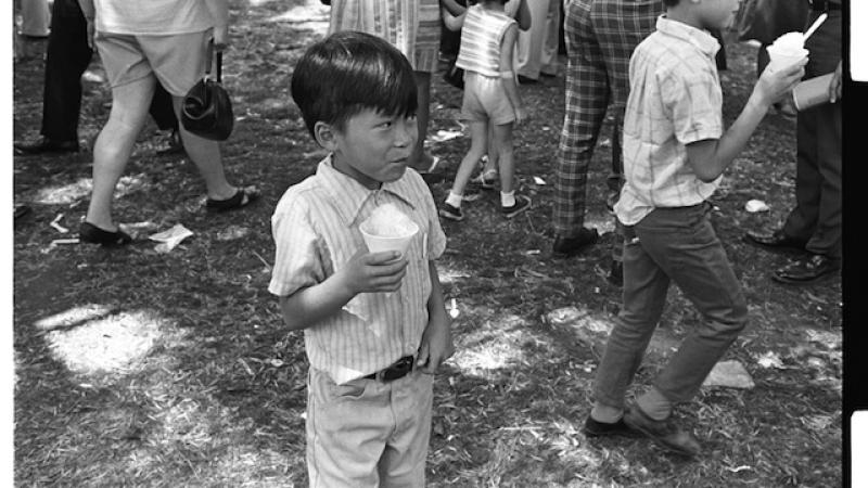 All generations enjoyed snowcones at the first Lotus Festival in Los Angeles.