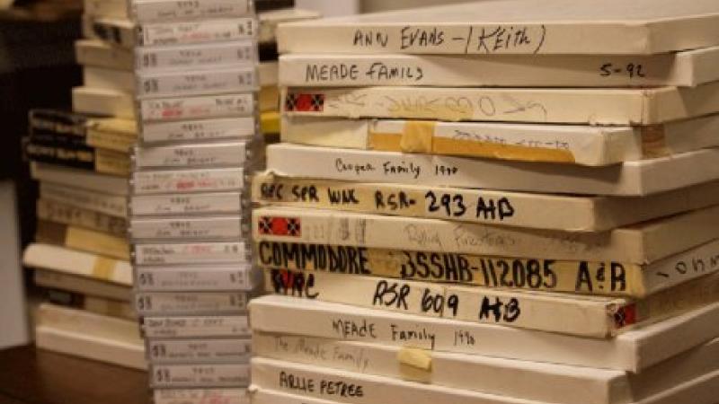 stacks of various tapes