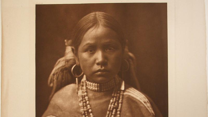 photograph of a young Native American girl
