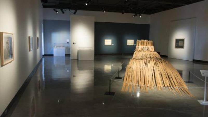 photo of an art exhibit
