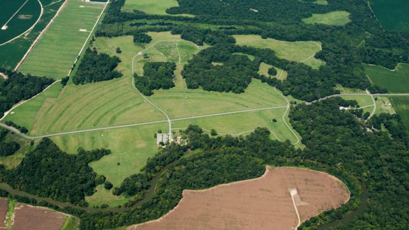 Poverty Point, looking west