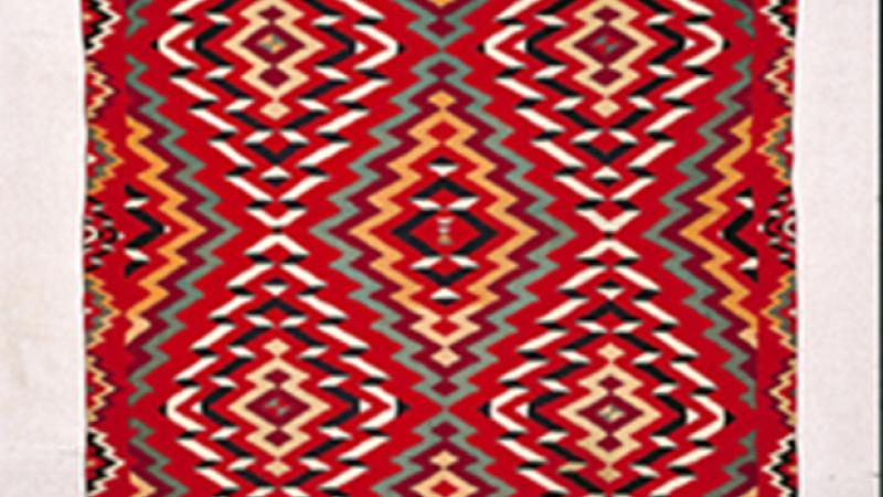 Navajo woven Germantown Eyedazzler textile