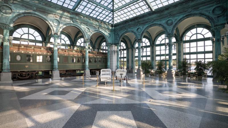 Flagler Museum Pavilion with Railcar No 91
