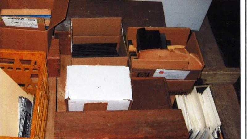 Glass Plate Negative Old Storage