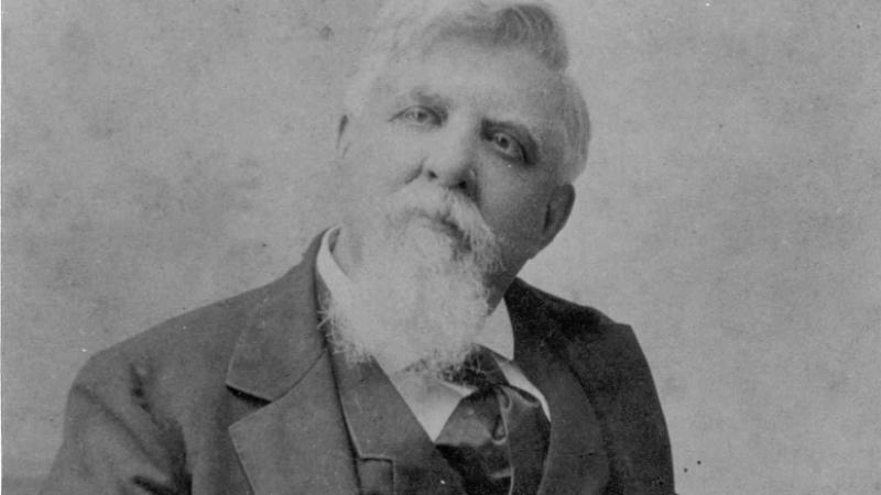 This photograph was taken near the end of Isaac C. Parker's life. (1896)