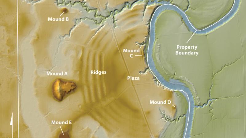 LiDAR topographic model