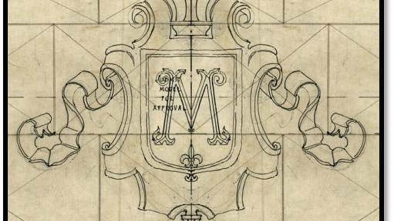 Architectural drawing of the The Montgomery Building in Spartanburg.