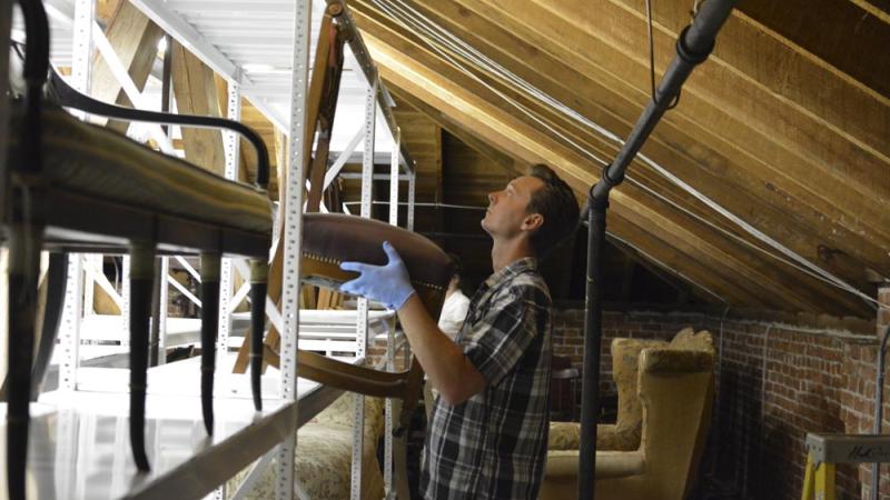 Flagler Museum's Exhibit Technician, Rylie Osmer
