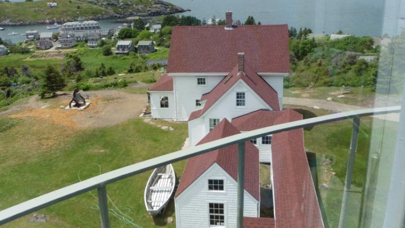 View of the main buildings of the museum from the light tower.