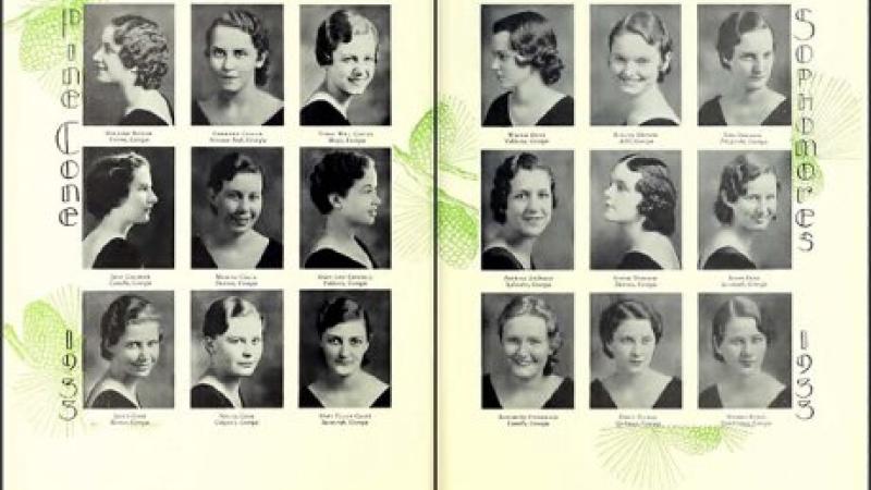 Georgia State Woman's College Yearbook, The Pinecone, 1933.