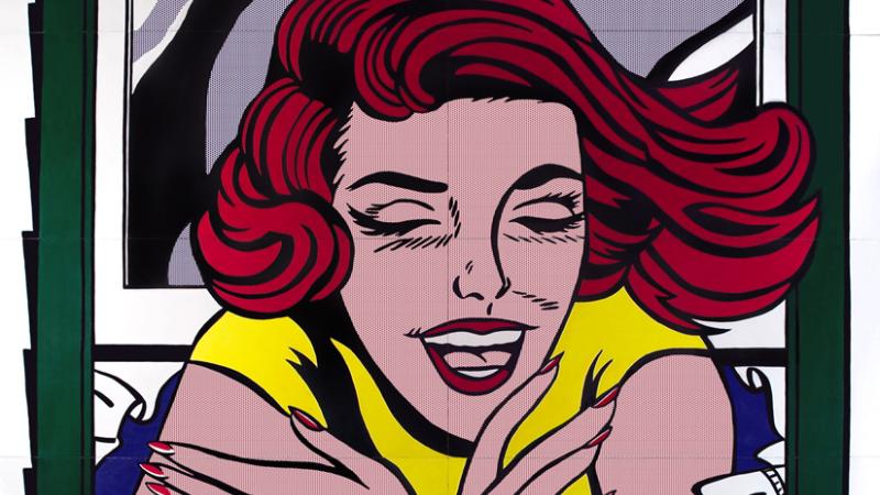 Roy Lichtenstein, World's Fair Mural, 1964, oil on plywood.