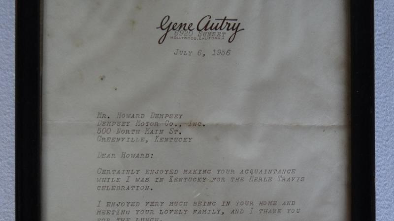 Autry Letter