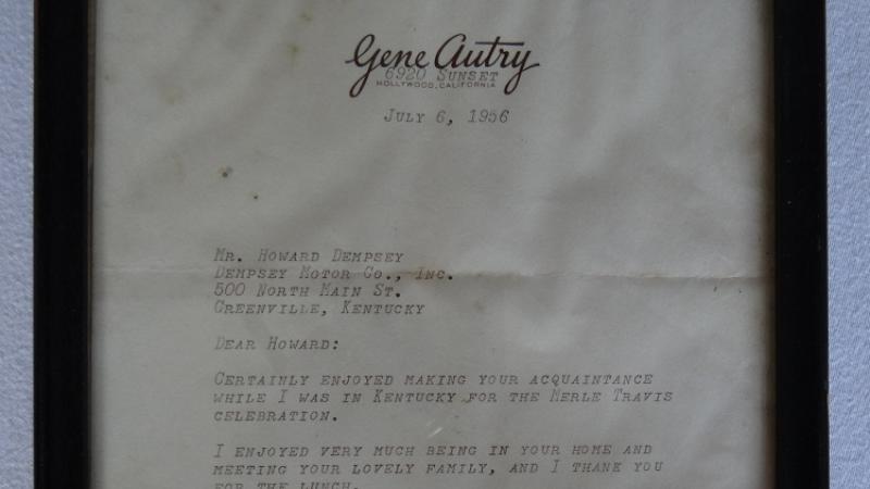 Autry Letter