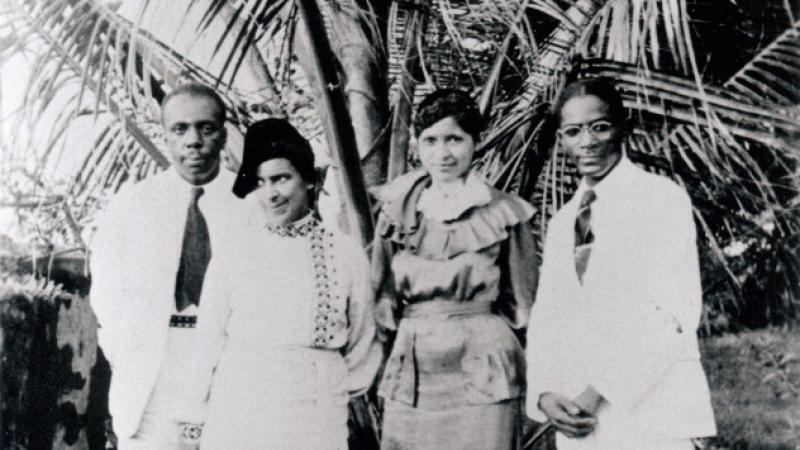 Howard Thurman, Sue Bailey Thurman, Phenola Carroll and Edward Carroll, 1935.