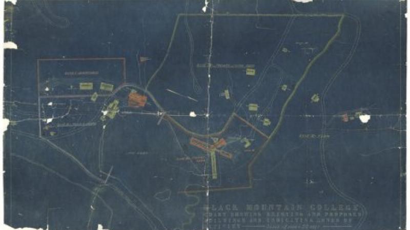 Black Mountain College Site Plan – Proposed and Existing Buildings